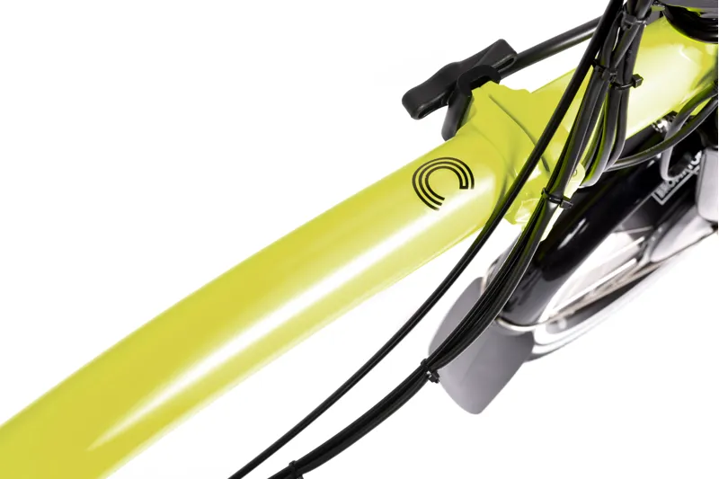 Brompton Electric C Line Urban Folding Bike 2024 in Yuzu Lime-7